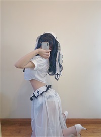 Kokura Chiyoshi W-NO.091 White Nun Dress Selfie(7)
